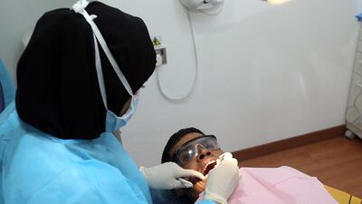 Check-ups were part of a campaign launched by Sheikh Hamdan bin Mohammed, Crown Prince of Dubai. Satish Kumar / The National