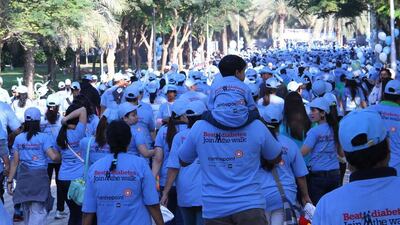 Landmark Group’s sixth annual Beat Diabetes Walkathon will take place at Zabeel Park in Dubai and costs Dh20 per person. Courtesy Landmark Group