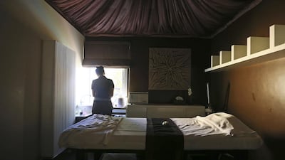 The De La Mer Day Spa on Jumeirah Beach Road in Dubai is a small haven of serenity for the female executive. Sarah Dea / The National