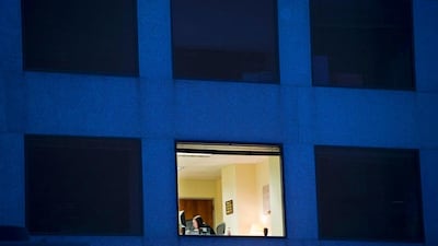 The US unemployment rate fell sharply last month to 4.7 per cent from 5.0 per cent in April. Andrew Caballero-Reynolds / AFP