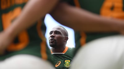 Siviwe Soyizwapi, South Africa’s captain, said the Blitzboks 'enjoy playing in Dubai'. Getty Images
