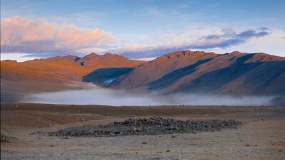 A Scythian burial mound. The British Museum
