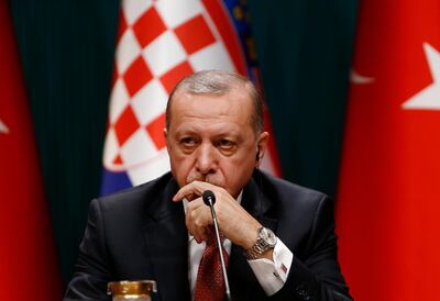 Turkey's President Recep Tayyip Erdogan said the attack will not deter the US from withdrawing troops in Syria. AP Photo