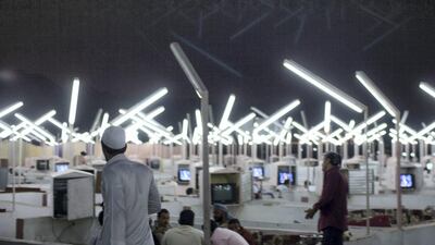 Neon Café. Courtesy of the artist Ahmed Mater