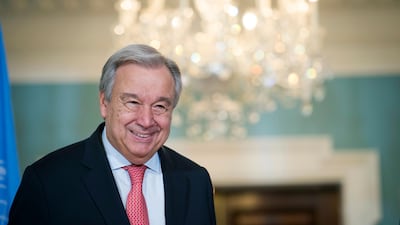 United Nations Secretary General Antonio Guterres spoke to the press ahead of the 73rd UN General Assembly. AP Photo