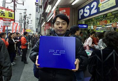 Upon its release in Japan, the PlayStation 2 was quickly sold out, creating even more buzz around it. AFP