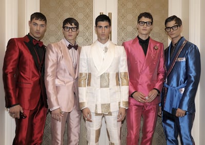 Models at Dolce & Gabbana's Day & Night, show, held in Dubai Mall in 2018. Photo: Dolce & Gabbana