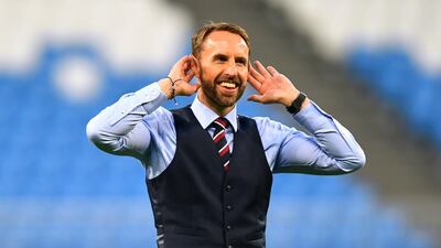 England manager Gareth Southgate salutes their fans after the match. Dylan Martinez/Reuters