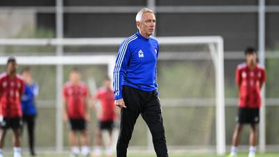 UAE head coach Bert van Marwijk.