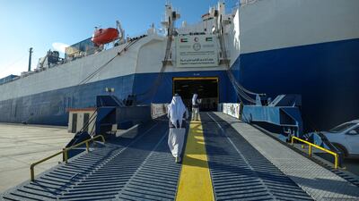 The Emirati Floating Field Hospital, Al Arish, Egypt. Victor Besa / The National