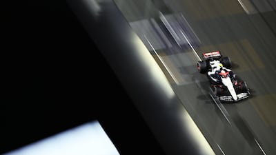 Yuki Tsunoda in his Scuderia AlphaTauri. Getty