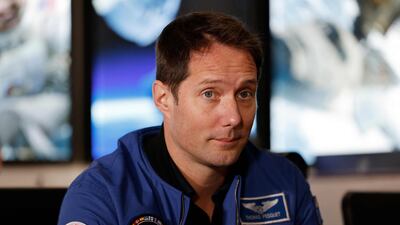 French aerospace engineer, pilot and European Space Agency astronaut Thomas Pesquet was also at the meeting. AFP