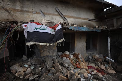 A clinic at the Al Habbaniya base, west of Baghdad, where seven people were killed in an air strike. AFP