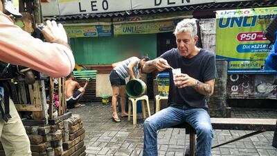 Best-selling author and chef Anthony Bourdain filmed an episode of his food documentary series Parts Unknown in Manila. Courtesy CNN