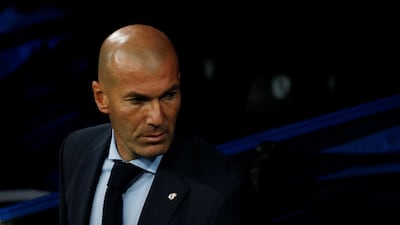 Real Madrid manager Zinedine Zidane takesa his side to Girona looking for a fifth straight Primera Liga win. Juan Medina / Reuters
