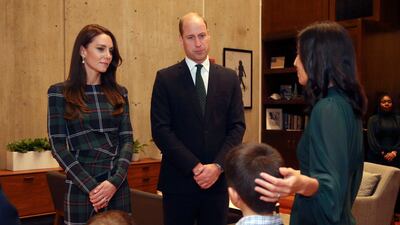 The Princess of Wales chose a green Burberry dress for a meeting with Boston's Mayor Michelle Wu