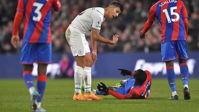 Rodri 6 – Unconvincing in the first half, after being denied time and space by the likes of Gallagher, who never stopped running. The Spaniard did look far more assured as the game went on, however. EPA