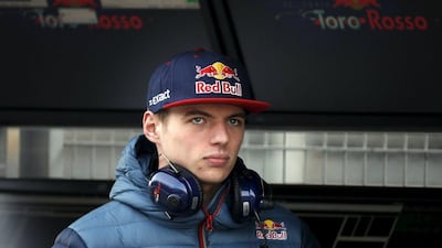 Toro Rosso Formula One driver Max Verstappen of The Netherlands looks on in a pit lane during the third testing session ahead the upcoming season at the Circuit Barcelona-Catalunya in Montmelo, Spain, February 24, 2016. Picture taken on February 24, 2016. REUTERS/Sergio Perez