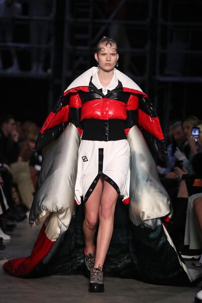 The Burberry show at London Fashion Week. AFP