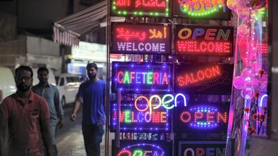 The goods for sale are at times completely random - need a new sign for your cafeteria? Old Dubai's souqs have you covered. Chris Whiteoak / The National