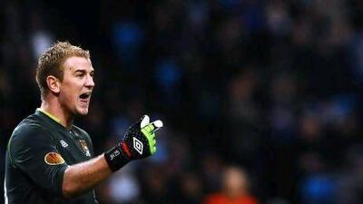 Manchester City's goalkeeper Joe Hart. Paul Ellis / AFP