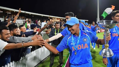 Shaw celebrates his team's victory with supporters who turned up at Mount Maunganui on Saturday. Marty Melville / AFP