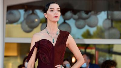Italian model Mariacarla Boscono arrives for the opening ceremony of the 78th annual Venice International Film Festival. EPA