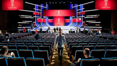 The stage is almost set for the 2018 Fifa World Cup draw in Moscow. Pavel Golovkin / AP Photo
