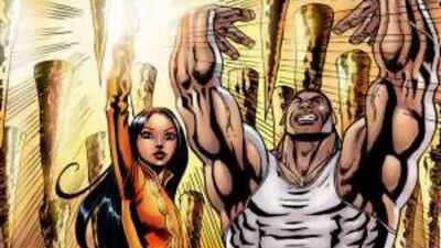 The cast of characters in the comic book series 'The 99' includes Noora, left, an Emirati undergraduate, and Jabbar, a youth from Saudi Arabia. The creator of the series, Naif al Mutawa, below, is a clinical psychologist by training.