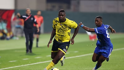 Mario Balotelli in action against Al Arabi.