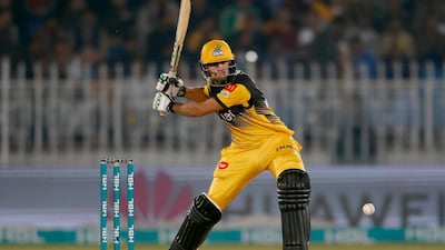 Peshawar Zalmi batsman Haider Ali during their Pakistan Super League match against Quetta Gladiators on March 5. AP