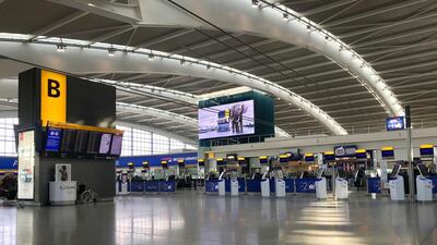 A woman was told to remove her hijab at Heathrow Airport in October 2018. AP