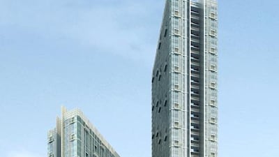Tamouh's Horizon Towers’ Residential Units on Reem Island in Abu Dhabi. Rendering courtesy Tamouh
