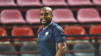 UAE national team train ahead of their World Cup 2022 Qualifier against Thailand. Courtesy UAEFA