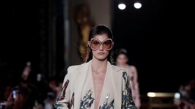 Elie Saab’s spring/summer 2019 couture collection. Reuters