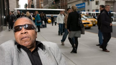 ** FILE ** Frank Lucas, who is portrayed by Denzel Washington in the film "American Gangster," is shown in New York in this Nov. 2, 2007 file photo. A group of retired federal drug enforcement agents sued NBC Universal on Wednesday, Jan. 16, 2008, saying the movie "American Gangster" falsely portrayed them as villains in the story of a Harlem heroin trafficker. The suit, filed in federal court in Manhattan, claims that the movie defamed hundreds of DEA agents and New York City police officers by claiming at the end that Frank Lucas' collaboration with prosecutors "led to the convictions of three-quarters of New York City's Drug Enforcement Agency." (AP Photo/ Jim Cooper, File)