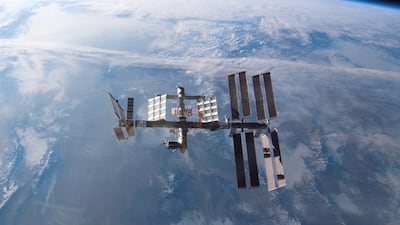 The International Space Station as seen from the US space shuttle Atlantis in 2008. Picture: Nasa