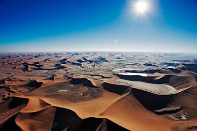 The UAE, which borders the vast Arabian Desert, has to import $500 million of sand and gravel each year. Corbis