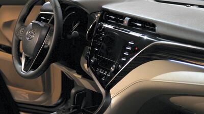 Toyota claim the Camry HEV's fuel economy is 3.8 lites per 100 kilometres. Satish Kumar for The National