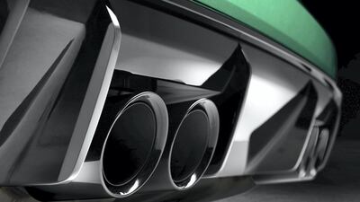 The exhaust on the M3.