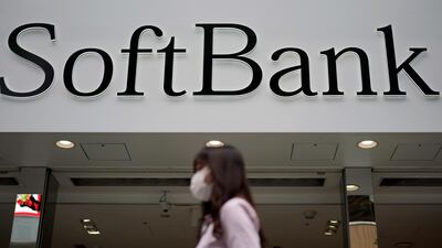 SoftBank's office in Tokyo. The company's shares gained 3.6 per cent on Monday. AP