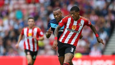Patrick van Aanholt of Sunderland in action against Hull City. Simon Bellis / AP Photo