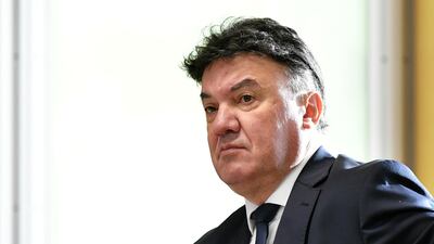 FILE PHOTO: Soccer Football - Euro 2024 Host Announcement - Nyon, Switzerland - September 27, 2018 UEFA Executive Committee Member Borislav Mihaylov during the UEFA Executive Committee meeting ahead of the EURO2024 Host Announcement Harold Cunningham/Pool via REUTERS/File Photo