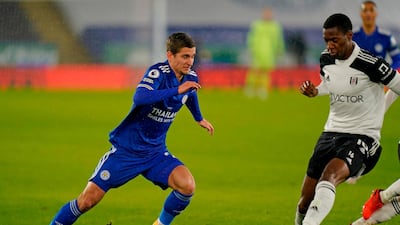 Dennis Praet - 6: Took a ball full in the face in the first 10 seconds. Good low cross from the right into box to give Vardy his first chance. Also hooked at half-time as manager Brendan Rodgers changed tactics and formation. AFP