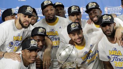 Golden State Warriors are through to their third consecutive NBA Finals after sweeping the San Antonio Spurs on Monday night. Eric Gay / AP Photo