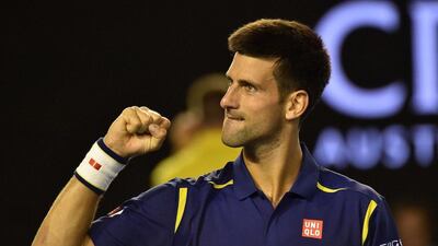 Novak Djokovic will be aiming to win his sixth Australian Open title after defeating Roger Federer in the semi-finals. Paul Crock / AFP
