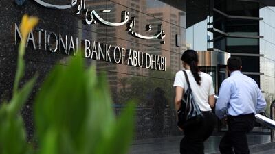 National Bank of Abu Dhabi's net income rose to Dh1.42 billion in the second quarter. Galen Clarke / The National