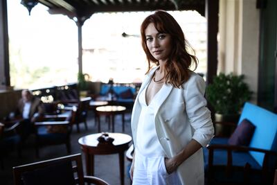 Ukrainian actress Olga Kurylenko at Mina A'Salam Hotel in Dubai on December 12, 2014. Sarah Dea / The National