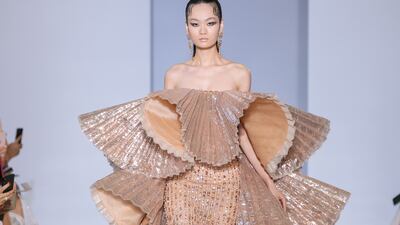 Lebanese designer Georges Hobeika has collaborated for the first time with his son Jad. All photos: Georges Hobeika