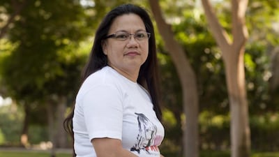 Melca Perez, chairwoman of the women’s rights group Gabriela. Antonie Robertson / The National